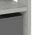 vidaXL Nočný stolík so zásuvkou 2 pcs Betónová šedá 41 x 40 x 45 cm – Obrázok 10