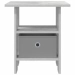 vidaXL Nočný stolík so zásuvkou 2 pcs Betónová šedá 41 x 40 x 45 cm – Obrázok 6