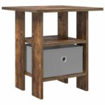 vidaXL Nočný stolík Dymová dub 41 x 40 x 45 cm Kompozitné drevo – Obrázok 2