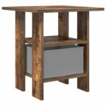 vidaXL Nočný stolík Dymová dub 41 x 40 x 45 cm Kompozitné drevo – Obrázok 8