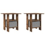 vidaXL Nočný stolík 2 pcs Dymová dub 41 x 40 x 45 cm Kompozitné drevo – Obrázok 2