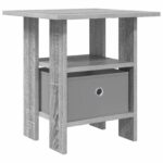 vidaXL Nočný stolík Sivý Sonoma 41 x 40 x 45 cm Kompozitné drevo – Obrázok 2