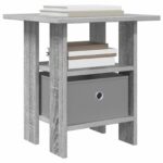 vidaXL Nočný stolík Sivý Sonoma 41 x 40 x 45 cm Kompozitné drevo – Obrázok 3