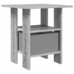 vidaXL Nočný stolík Sivý Sonoma 41 x 40 x 45 cm Kompozitné drevo – Obrázok 8