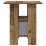 vidaXL Nočný stolík Staré drevo 41 x 40 x 45 cm Kompozitné drevo – Obrázok 7