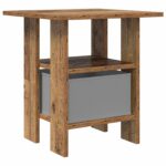 vidaXL Nočný stolík 2 pcs Staré drevo 41 x 40 x 45 cm Kompozitné drevo – Obrázok 8