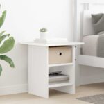 vidaXL Nočný stolík 2 pcs Biela 41 x 40 x 45 cm Kompozitné drevo – Obrázok 4