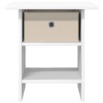 vidaXL Nočný stolík 2 pcs Biela 41 x 40 x 45 cm Kompozitné drevo – Obrázok 6