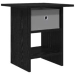 vidaXL Nočný stolík Čierny dub 41 x 40 x 45 cm Kompozitné drevo – Obrázok 2