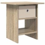 vidaXL Nočný stolík Sonoma dub 41 x 40 x 45 cm Kompozitné drevo – Obrázok 2