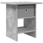 vidaXL Nočný stolík Betónová šedá 41 x 40 x 45 cm Kompozitné drevo – Obrázok 2