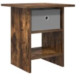 vidaXL Nočný stolík Dymová dub 41 x 40 x 45 cm Kompozitné drevo – Obrázok 2