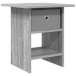 vidaXL Nočný stolík Sivý Sonoma 41 x 40 x 45 cm Kompozitné drevo – Obrázok 2