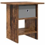 vidaXL Nočný stolík Staré drevo 41 x 40 x 45 cm Kompozitné drevo – Obrázok 2