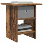 vidaXL Nočný stolík 2 pcs Staré drevo 41 x 40 x 45 cm Kompozitné drevo – Obrázok 3