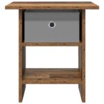 vidaXL Nočný stolík 2 pcs Staré drevo 41 x 40 x 45 cm Kompozitné drevo – Obrázok 6