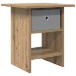 vidaXL Nočný stolík Remeselný dub 41 x 40 x 45 cm Kompozitné drevo – Obrázok 2