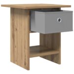 vidaXL Nočný stolík Remeselný dub 41 x 40 x 45 cm Kompozitné drevo – Obrázok 5
