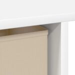 vidaXL Stôl so zásuvkou Biela 100 x 40 x 75 cm Kompozitné drevo – Obrázok 9