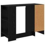 vidaXL Stôl so zásuvkou Čierny dub 100 x 40 x 75 cm Kompozitné drevo – Obrázok 8