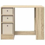 vidaXL Stôl so zásuvkou Sonoma dub 100 x 40 x 75 cm Kompozitné drevo – Obrázok 6