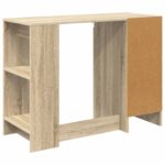vidaXL Stôl so zásuvkou Sonoma dub 100 x 40 x 75 cm Kompozitné drevo – Obrázok 8