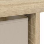 vidaXL Stôl so zásuvkou Sonoma dub 100 x 40 x 75 cm Kompozitné drevo – Obrázok 9