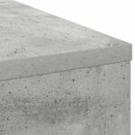 vidaXL Stôl s poličkou Betónová šedá 100 x 40 x 75 cm Kompozitné drevo – Obrázok 10