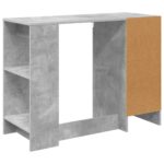 vidaXL Stôl s poličkou Betónová šedá 100 x 40 x 75 cm Kompozitné drevo – Obrázok 8