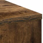 vidaXL Stôl so zásuvkou Dymová dub 100 x 40 x 75 cm Kompozitné drevo – Obrázok 10