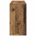 vidaXL Stôl so zásuvkou Staré drevo 100 x 40 x 75 cm Kompozitné drevo – Obrázok 7