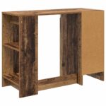 vidaXL Stôl so zásuvkou Staré drevo 100 x 40 x 75 cm Kompozitné drevo – Obrázok 8
