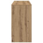 vidaXL Stôl s poličkou Remeselný dub 100 x 40 x 75 cm Kompozitné drevo – Obrázok 7