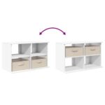 vidaXL Stojan na televízor so zásuvkou Biela 79 x 40 x 48 cm – Obrázok 12