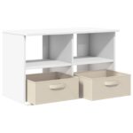 vidaXL Stojan na televízor so zásuvkou Biela 79 x 40 x 48 cm – Obrázok 5