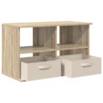 vidaXL Stojan na televízor so zásuvkou Sonoma dub 79 x 40 x 48 cm – Obrázok 5