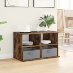 vidaXL Stojan na televízor so zásuvkou Dymová dub 79 x 40 x 48 cm – Obrázok 4