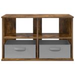 vidaXL Stojan na televízor so zásuvkou Dymová dub 79 x 40 x 48 cm – Obrázok 6