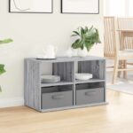 vidaXL Stojan na televízor so zásuvkou Sivý Sonoma 79 x 40 x 48 cm – Obrázok 4