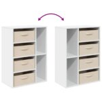 vidaXL Servírovacia skriňa Biela 60 x 33,5 x 84 cm – Obrázok 13