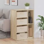 vidaXL Servírovacia skriňa Dub sonoma 60 x 33,5 x 84 cm