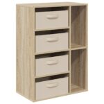 vidaXL Servírovacia skriňa Dub sonoma 60 x 33,5 x 84 cm – Obrázok 2