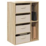 vidaXL Servírovacia skriňa Dub sonoma 60 x 33,5 x 84 cm – Obrázok 3