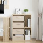 vidaXL Servírovacia skriňa Dub sonoma 60 x 33,5 x 84 cm – Obrázok 4