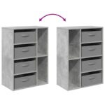 vidaXL Servírovacia skriňa Betónovo sivá 60 x 33,5 x 84 cm – Obrázok 13