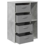 vidaXL Servírovacia skriňa Betónovo sivá 60 x 33,5 x 84 cm – Obrázok 5