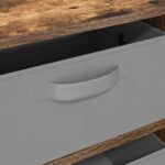 vidaXL Servírovacia skriňa Dymový dub 60 x 33,5 x 84 cm – Obrázok 10