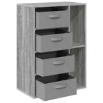 vidaXL Servírovacia skriňa Sivý Sonoma 60 x 33,5 x 84 cm – Obrázok 2
