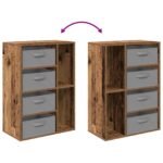 vidaXL Servírovacia skriňa Staré drevo 60 x 33,5 x 84 cm – Obrázok 13