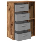 vidaXL Servírovacia skriňa Staré drevo 60 x 33,5 x 84 cm – Obrázok 5